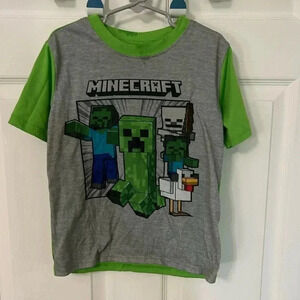Minecraft boys pj‎ shirt